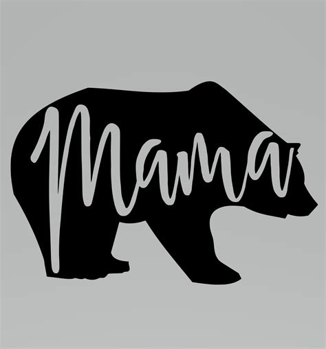 Mama Bear Svg File By Pricklypairgoods On Etsy Mama Bear Decal Bear Decal Cricut Projects Vinyl