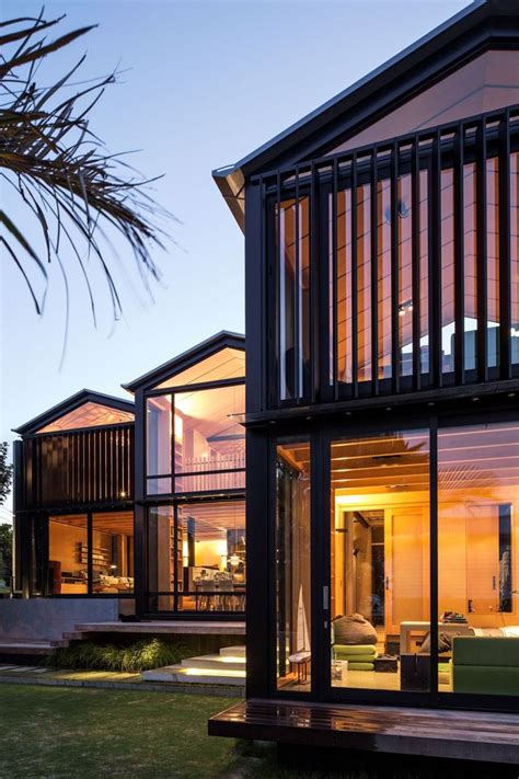 House With 3 Glass Gables Faced With Operable Louvers