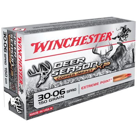 Winchester Ammunition Deer Season Xp Copper Impact 150 Gr Copper
