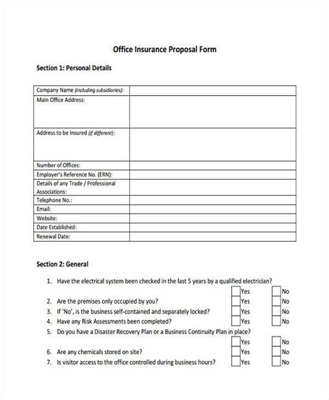 Free 38 Sample Blank Proposal Forms In Pdf Excel Ms Word