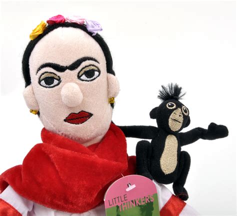 Frida Kahlo Soft Toy Little Thinkers Doll Pink Cat Shop