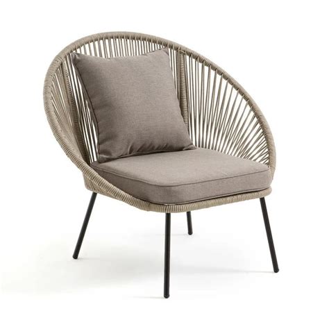 Pour faire du jardin une pièce supplémentaire de la maison. Fauteuil de jardin jiraya beige La Redoute Interieurs | La ...