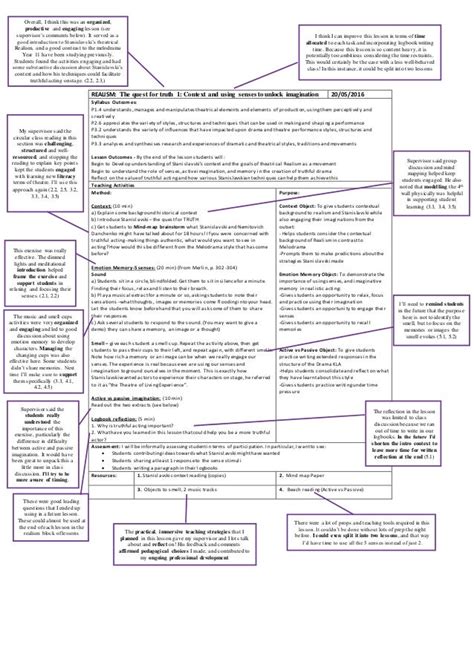 Annotated Lesson Plan