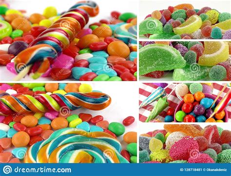 Candy Sweet Lolly Sugary Collage Stock Image Image Of Bonbon