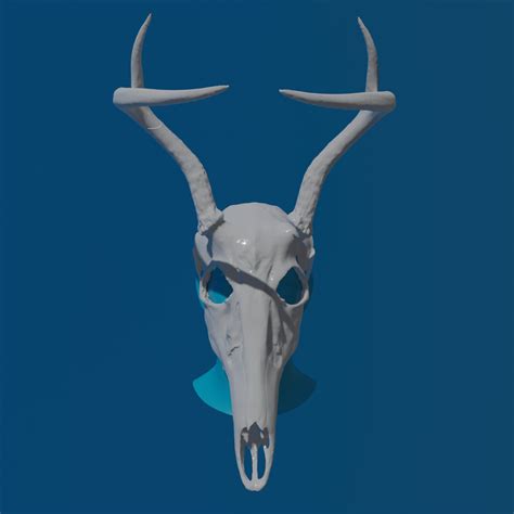 Artstation Deer Skull Mask Ready To Print Game Assets