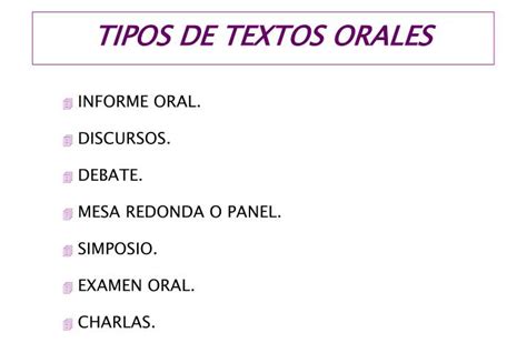 Ppt Tipos De Textos Orales Powerpoint Presentation Id744477