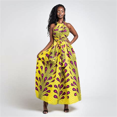 2021 Latest New Fashion Traditional In Kenya Maxi Evening Dress Girls