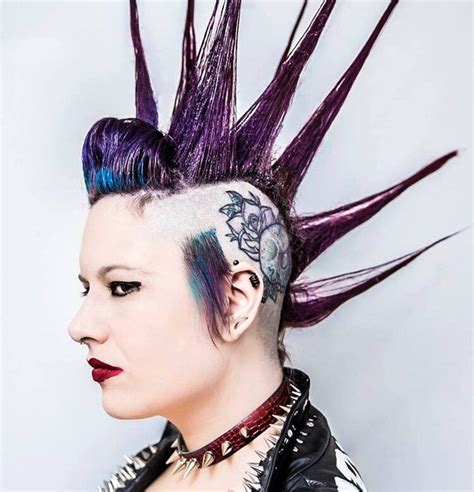 How To Do A Spiked Mohawk — Punkabilly And Rock N Roll Lauren Spike Punk Mohawk Punk Hair