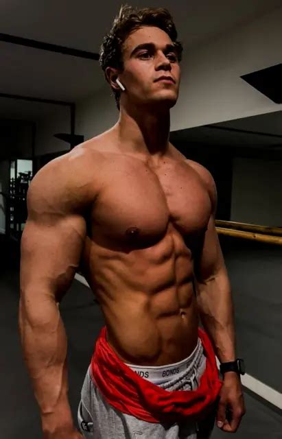 Shirtless Male Beefcake Muscular Gym Jock Work Out Muscle Hunk Photo X E Picclick Uk