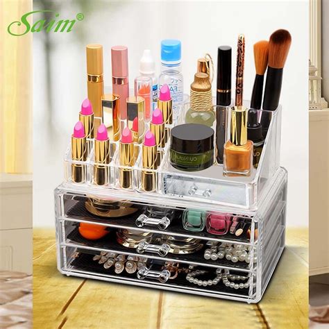 Maybe you would like to learn more about one of these? 9.2" Large Makeup Organizer Jewelry Box Crystal Jewelery ...