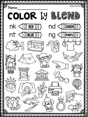 Kate's kids hong kong jolly phonics digraphs: CVCC Ending Blend Activities for NG and NK Reading Jolly