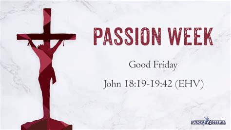 The Events Of Holy Week Good Friday Youtube
