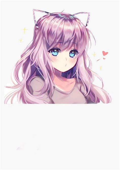 Kawaii Cute Anime Girl Purple Hair Anime Wallpaper Hd