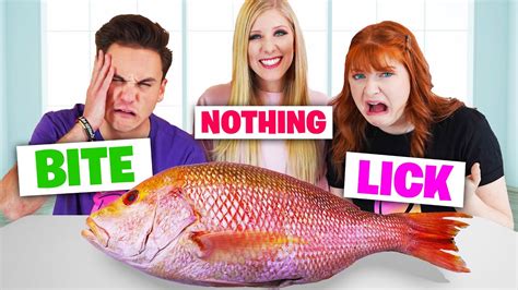 Extreme Lick Bite Or Nothing Food Challenge Youtube