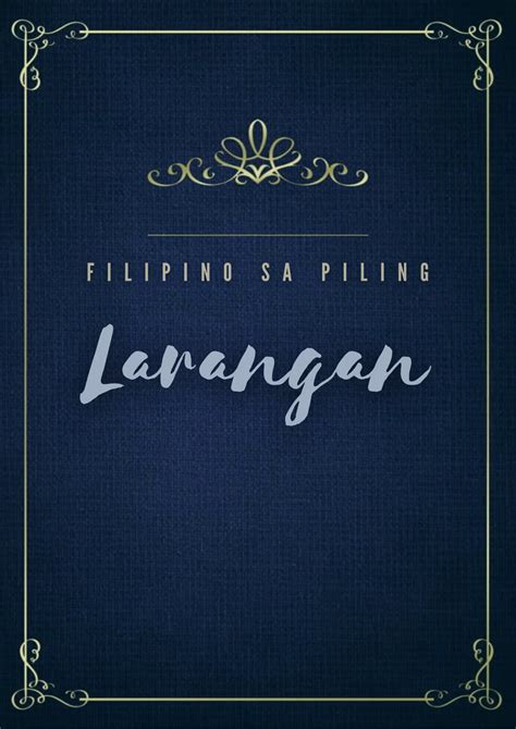 Pagsulat Sa Filipino Sa Piling Larangan By Kei Patricia Murillo