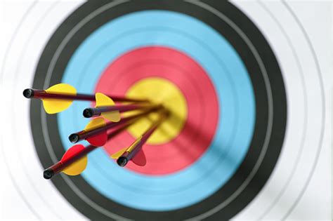 Big 5 sporting goods corporation common stock, also called big 5 sporting goods, is a holding company, which engages in the retail of sporting goods. Five Arrows In The Bullseye Of A Sports Target Stock Photo ...
