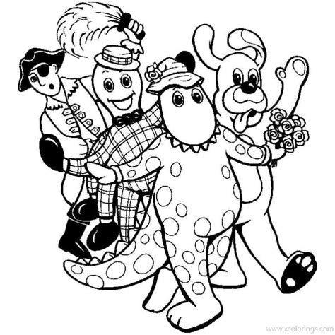 Wiggles Coloring Pages Greg Anthony Murray And Jeff