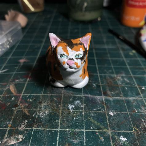 Self Calico Cat Loaf Rsculpture