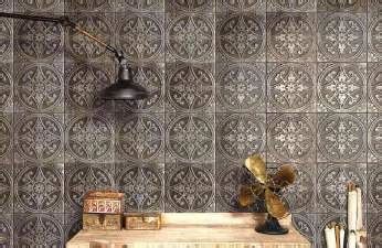 Antique metal tin ceiling tile crown molding 48 3/4 long reclaim salvage. Sydney Pressed Tin Press Metal Tiles Feature wall tile