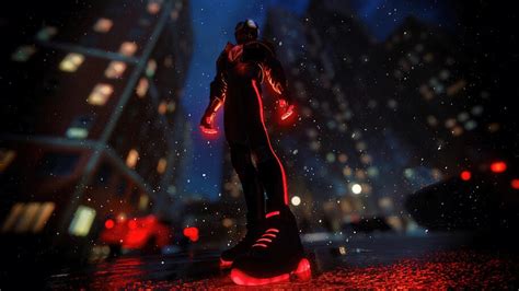 81879 Spider Man Miles Morales 2020 Suit Glowing Night City