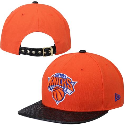 Fitted, adjustable, snapback & beanie knicks hats. Mens New York Knicks New Era Orange Layered Leather Adjustable Strapback Hat