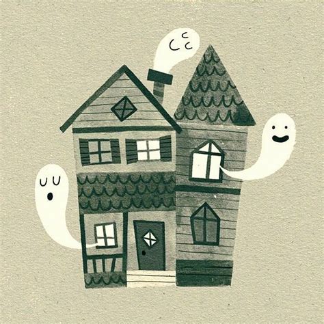 Untitled Halloween Illustration Halloween Drawings Haunted House