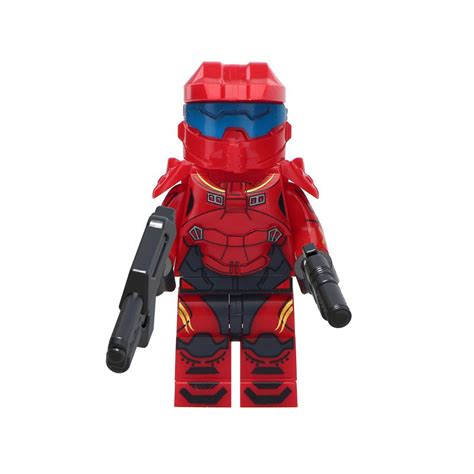 Master Chief Red Minifigure Video Game Halo Minifig World