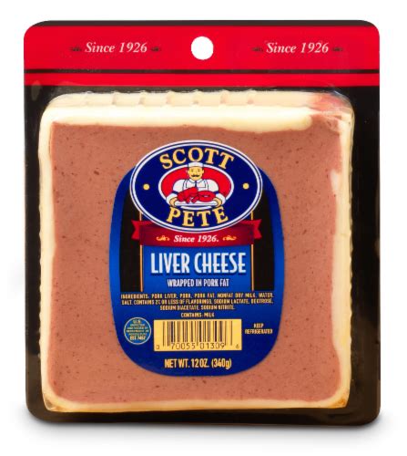 Scott Pete Liver Cheese 12 Oz King Soopers
