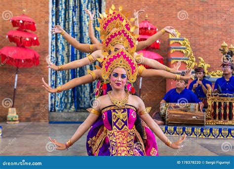 Traditional Balinese Dance Performed Editorial Image Image Of