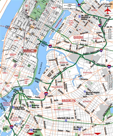 New York Map Queens Travelsfinderscom Mapvoice