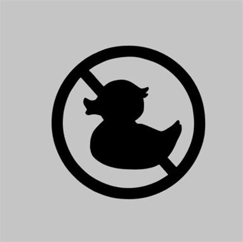 Pair Of Anti Duck Decals Etsy