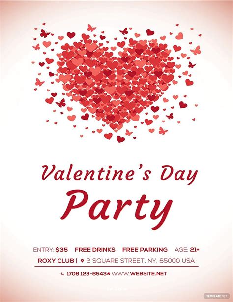 Valentines Day Poster Template In Psd Download