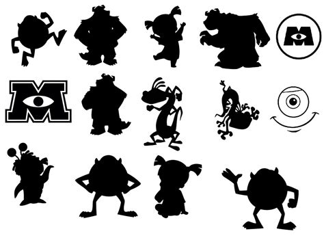 Download digitalfil: Monster inc svg,cut files,silhouette clipart ...