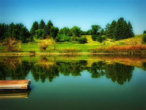 Papel De Parede Árvores Panorama Lago Agua Natureza Reflexão