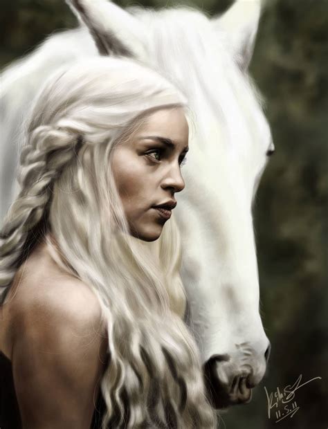 Portrait Daenerys Targaryen By Kimisz On Deviantart