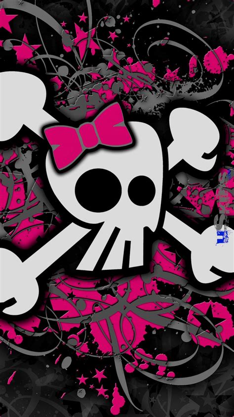 Skull Wallpaper Iphone Sugar Skull Wallpaper Emo Wallpaper Cute