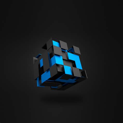 It's featured with blue and white hexagonal lines with windows 10 i use this windows 10 background as one of the best of 40 windows 10 wallpapers. 3D Cube In Black And Blue Abstract QHD Wallpaper ...