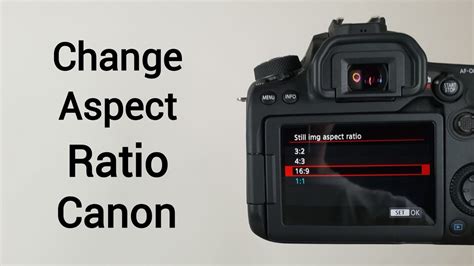 How To Change Aspect Ratio On A Canon Dslr Take Square Images Youtube