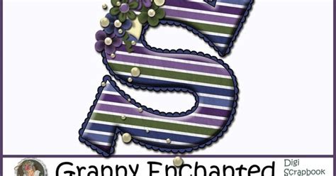 Granny Enchanteds Blog Free 111 Moonlight Digital Scrapbook Letter S