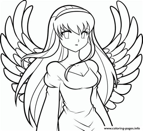 Cute Animel Angel Coloring Page Printable