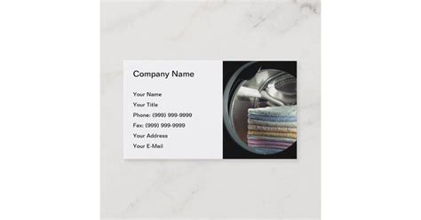 Laundry Business Card Zazzle