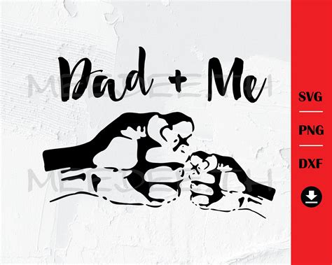 father s day fist bump svg instant download for cricut etsy