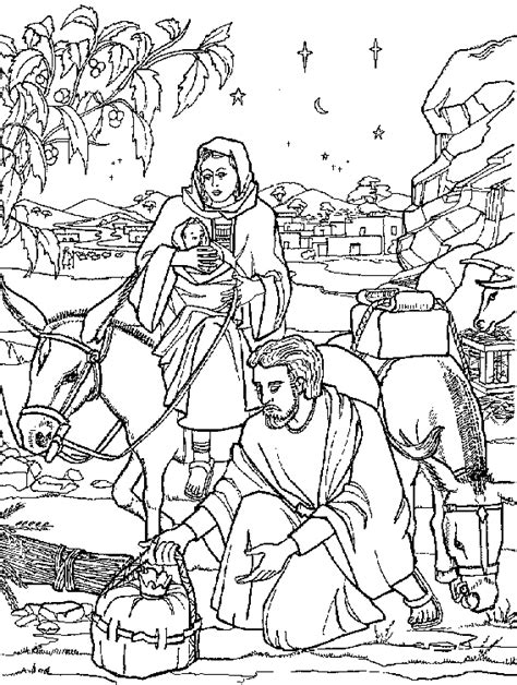 Escape to Egypt Coloring Page Sermons4Kids