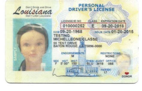 Fresh Design Elements On Louisianas New Drivers License And Id Card