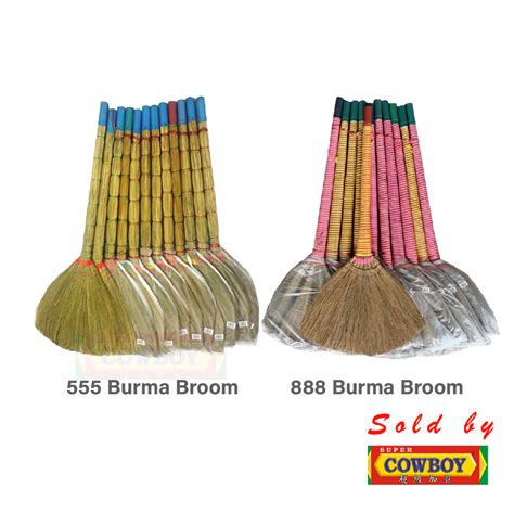 Penyapu Jerami Batang Buluh Paddy Sweep Broom Rattan Handle Broom Paddy