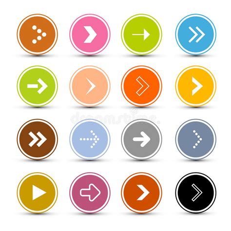 Arrows In Circles Vector Stock Vector Illustration Of Sign 55243758