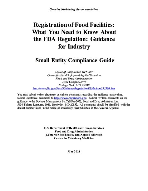 Fda Food Facility Registration Fda Reader