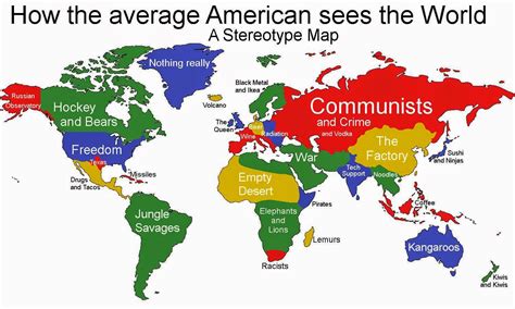 The 5 Most Infuriating Stereotype Maps of the World - Free Printable Maps
