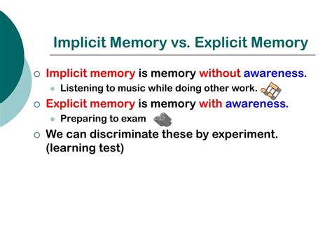 Ppt Implicit Memory Powerpoint Presentation Free Download Id389774