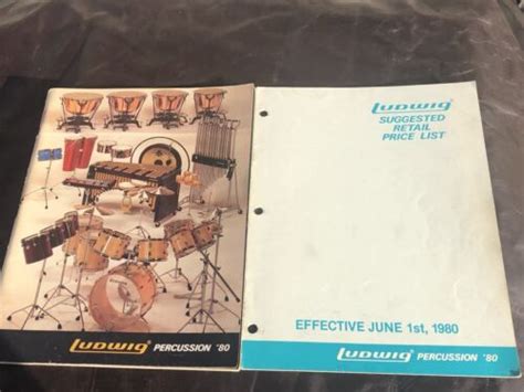 Vintage 1980 Ludwig Drum Catalog And Price Sheet Ebay